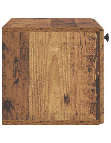 Mobile Porta TV da Muro 59,5 x 31 x 30 cm Legno antico