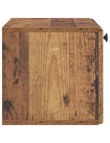 Mobile Porta TV da Muro 59,5 x 31 x 30 cm Legno antico