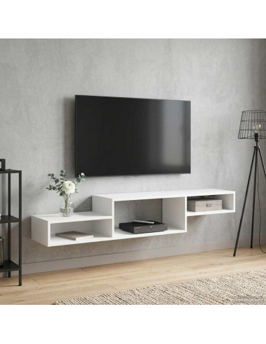 Mobile TV da Parete A parete Bianco 150 x 28 x 26 cm