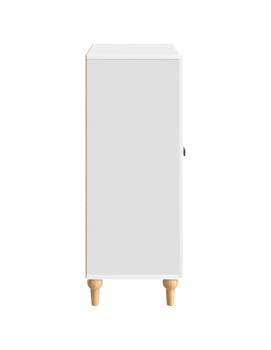 Credenza Bianco Lucido 66 x 34,5 x 90 cm Legno ingegnerizzato