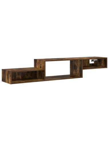 Mobile TV da Parete A parete Rovere Fumo 150 x 28 x 26 cm