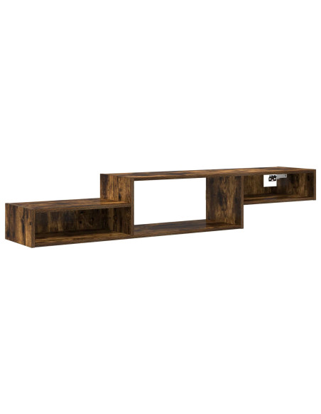 Mobile TV da Parete A parete Rovere Fumo 150 x 28 x 26 cm