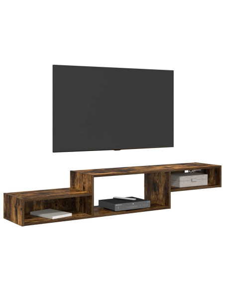 Mobile TV da Parete A parete Rovere Fumo 150 x 28 x 26 cm
