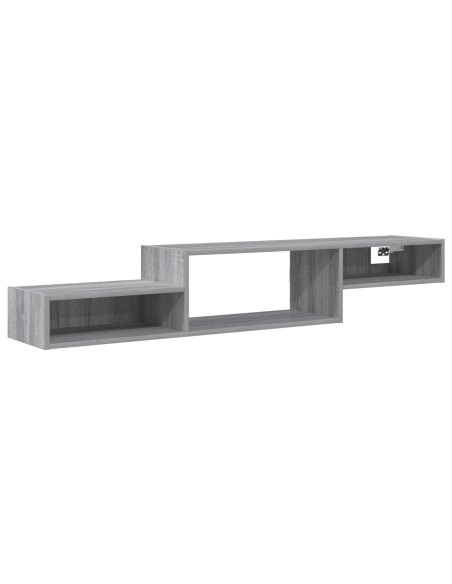 Mobile TV da Parete A parete Sonoma grigio 150 x 28 x 26 cm