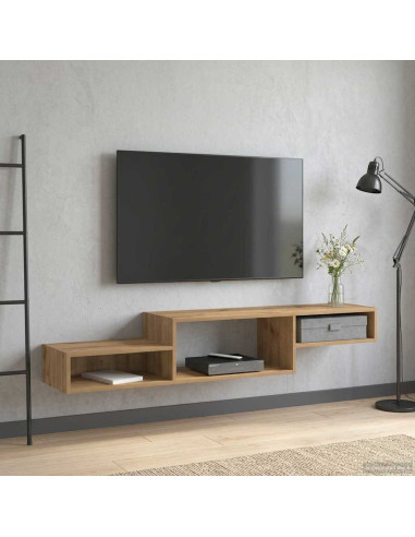 Mobile TV da Parete A parete Rovere Artigianale