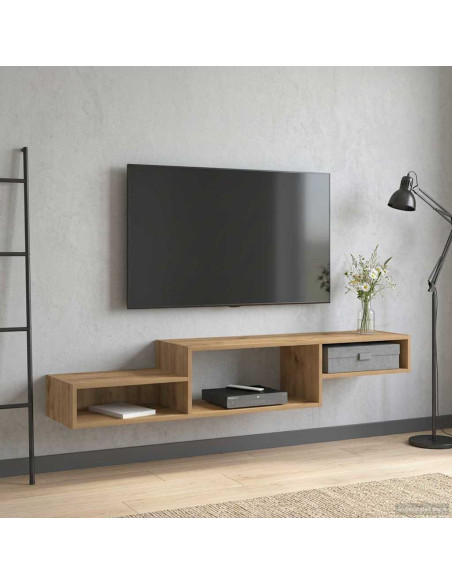 Mobile TV da Parete A parete Rovere Artigianale