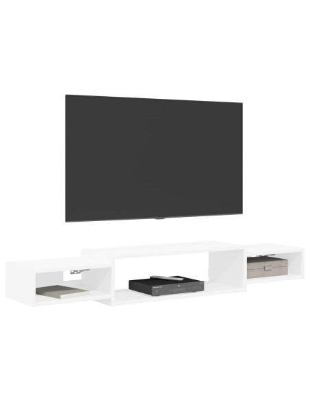 Mobile TV da Parete A parete Bianco 140 x 28 x 21 cm