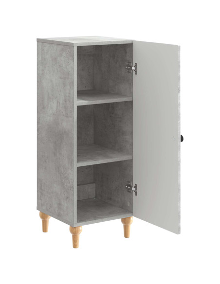 Credenza Grigio Cemento 33 x 34,5 x 90 cm Legno ingegnerizzato
