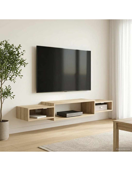 Mobile TV da Parete A parete Rovere Sonoma 140 x 28 x 21 cm