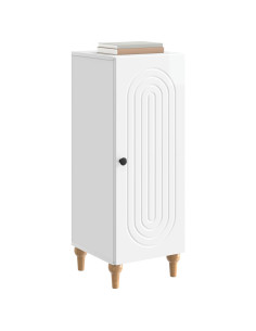 Credenza Bianco Lucido 33 x 34,5 x 90 cm Legno ingegnerizzato 2