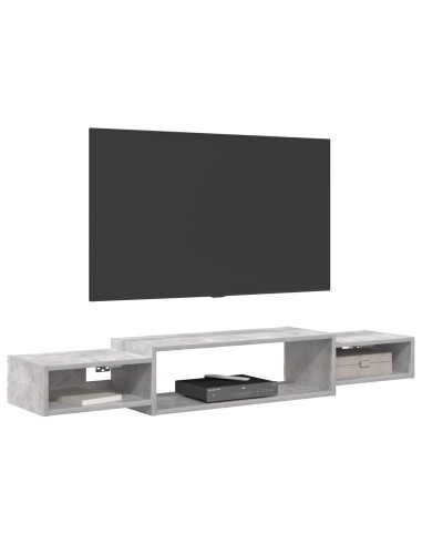 Mobile TV da Parete A parete Grigio Cemento 140 x 28 x 21 cm