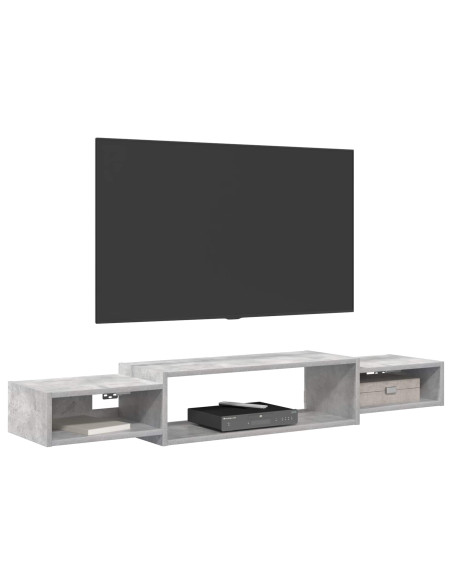 Mobile TV da Parete A parete Grigio Cemento 140 x 28 x 21 cm