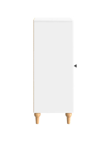 Credenza Bianco Lucido 33 x 34,5 x 90 cm Legno ingegnerizzato