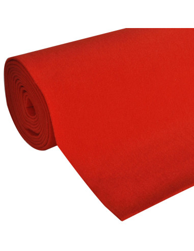 Tappeto Rosso 1 x 5 m Poliestere