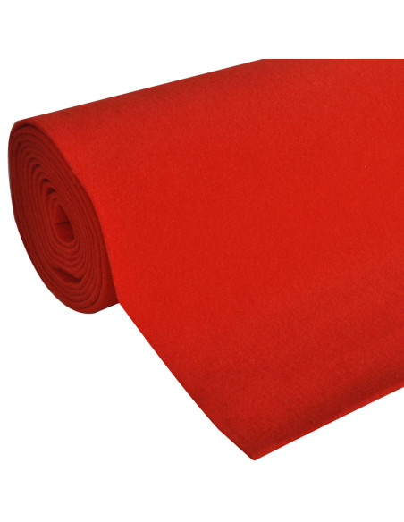 Tappeto Rosso 1 x 5 m Poliestere