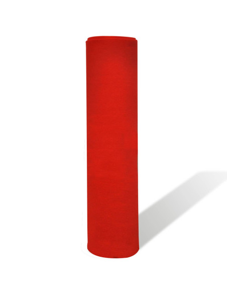 Tappeto Rosso 1 x 10 m Poliestere