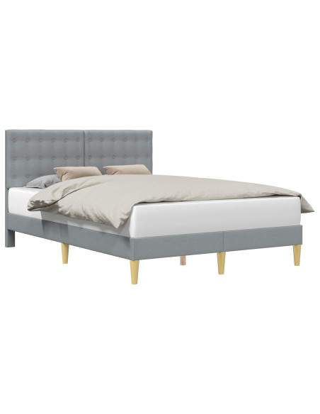 Struttura del letto Grigio Chiaro 140 x 200 cm Tessuto