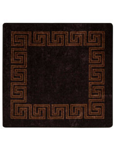 Runner Tappeto MARSA Nero 100 x 100 cm Poliestere e PVC 2