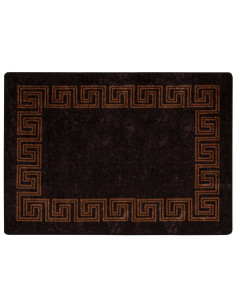Runner Tappeto MARSA Nero 100 x 150 cm Poliestere e PVC 2