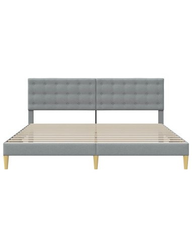 Struttura del letto Grigio Chiaro 180 x 200 cm Tessuto