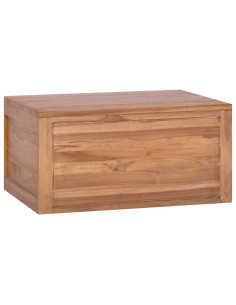 Armadietto da Bagno a Parete 60x45x30 cm Legno Massello di Teak 2