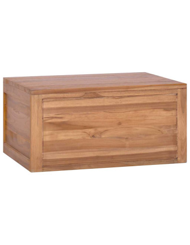 Armadietto da Bagno a Parete 60x45x30 cm Legno Massello di Teak