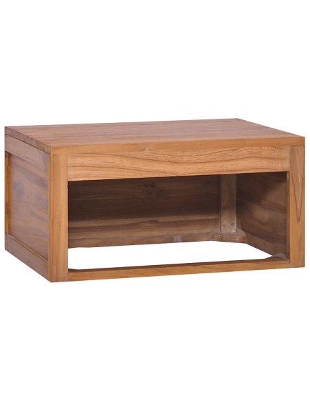 Armadietto da Bagno a Parete 60x45x30 cm Legno Massello di Teak