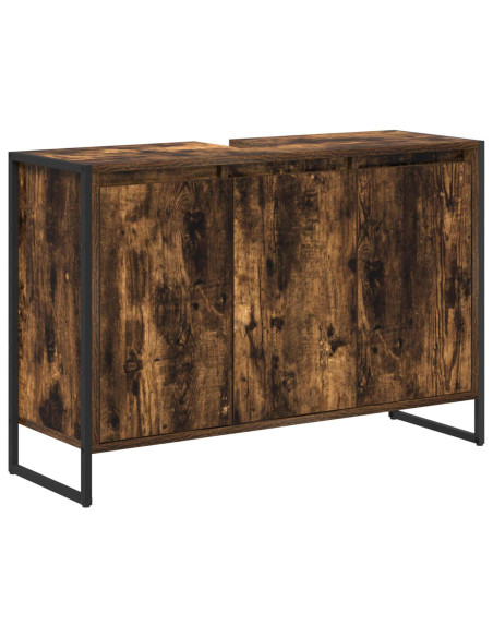 Set di mobili per il bagno Rovere fumé Legno multistrato