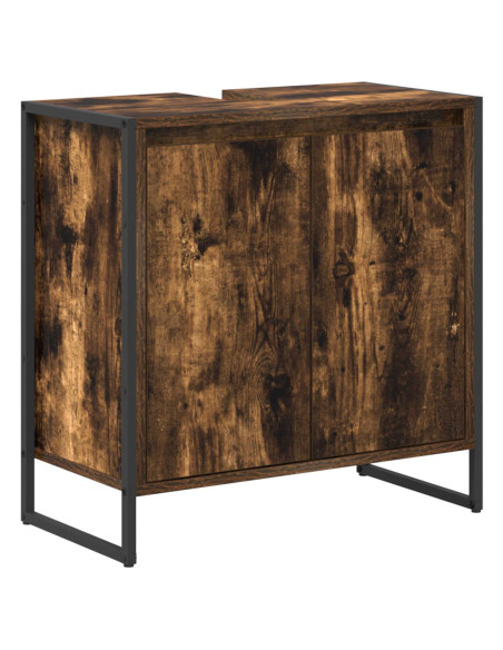 Set di mobili per il bagno Rovere fumé Legno multistrato