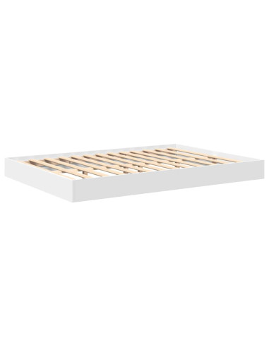 Letto Libreria Bianco 135 x 190 cm Legno multistrato