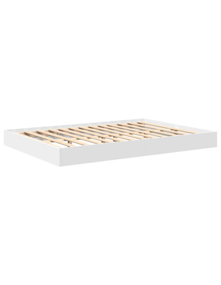 Letto Libreria Bianco 135 x 190 cm Legno multistrato