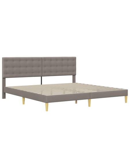 Struttura del letto con testiera Tortora 180 x 200 cm Tessuto