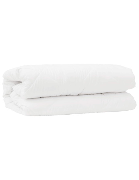 Set di Piumoni con cuscino 2 pcs Bianco Microfibra