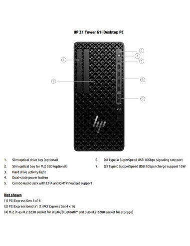 HP WKS Z1 G1i Tower Workstation AI Ultra 9 285 32GB 1T SSD WIN 11 PRO