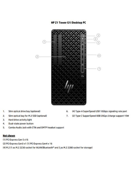 HP WKS Z1 G1i Tower Workstation AI Ultra 9 285 32GB 1T SSD WIN 11 PRO
