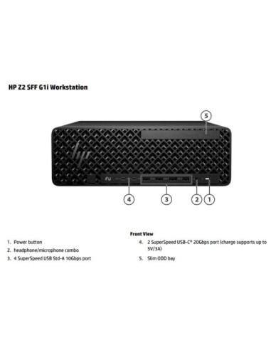 HP WKS Z2 SFF G1i Workstation AI Wolf Pro Security Edition Ultra 7 265 32GB 1T SSD RTX A400 4GB WIN