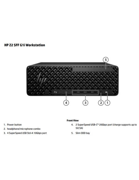 HP WKS Z2 SFF G1i Workstation AI Wolf Pro Security Edition Ultra 7 265 32GB 1T SSD RTX A400 4GB WIN