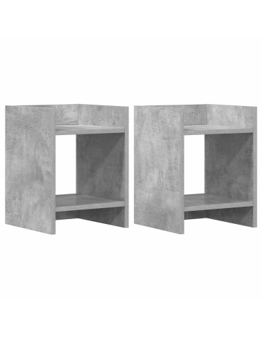 Supporto per piante 2 pcs Grigio Cemento 30 x 30 x 40 cm