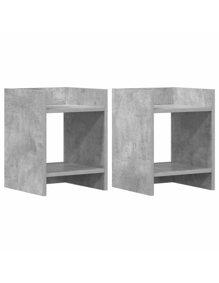 Supporto per piante 2 pcs Grigio Cemento 30 x 30 x 40 cm