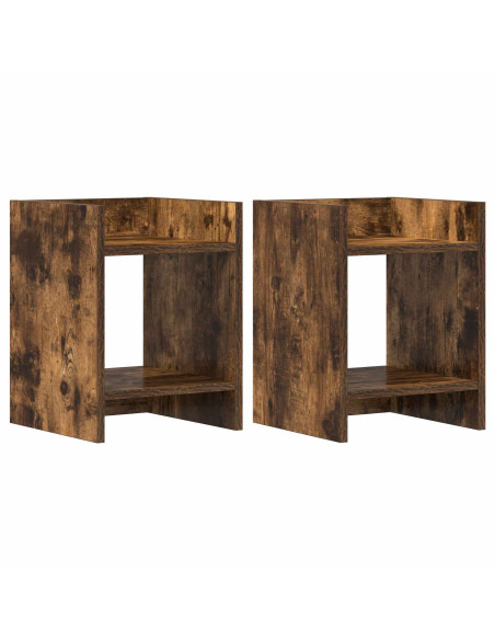 Supporto per piante 2 pcs Quercia Affumicata 30 x 30 x 40 cm