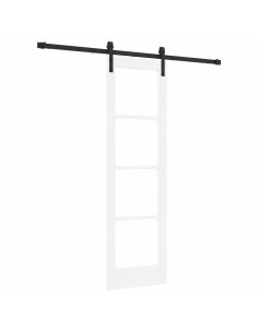Porta scorrevole ORKDAL Bianco e Nero 61 x 198,5 cm 2