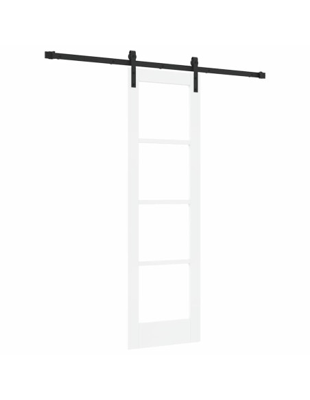 Porta scorrevole ORKDAL Bianco e Nero 61 x 198,5 cm