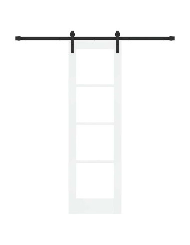 Porta scorrevole ORKDAL Bianco e Nero 61 x 198,5 cm