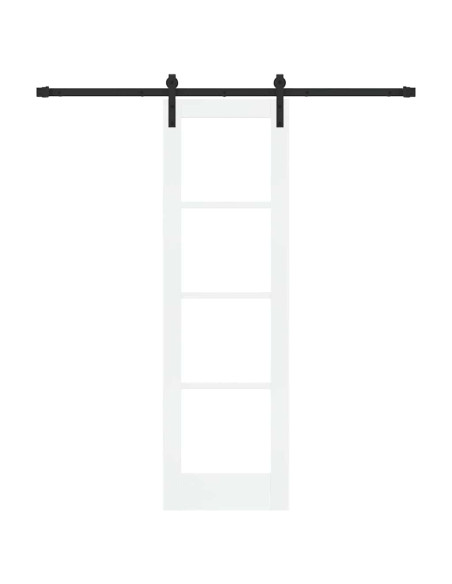Porta scorrevole ORKDAL Bianco e Nero 61 x 198,5 cm