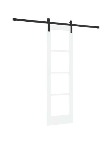 Porta scorrevole ORKDAL Bianco e Nero 61 x 198,5 cm