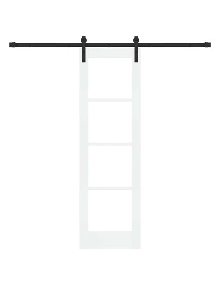 Porta scorrevole ORKDAL Bianco e Nero 61 x 198,5 cm