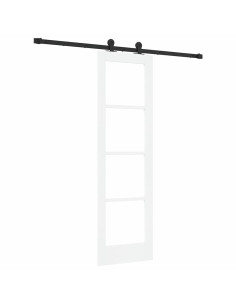 Porta scorrevole ORKDAL Bianco e Nero 61 x 198,5 cm 2