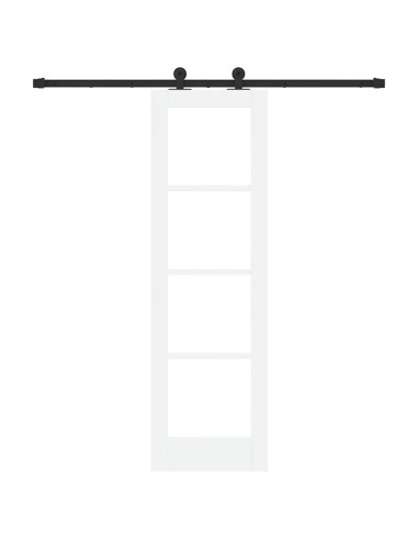 Porta scorrevole ORKDAL Bianco e Nero 61 x 198,5 cm