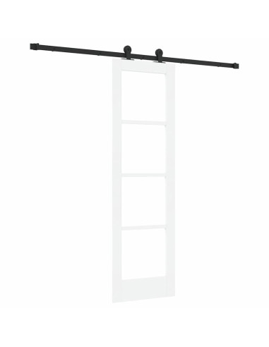 Porta scorrevole ORKDAL Bianco e Nero 61 x 198,5 cm
