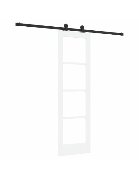 Porta scorrevole ORKDAL Bianco e Nero 61 x 198,5 cm